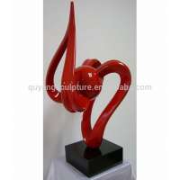 Metal Tabletop Crafts Stainless Steel Abstract Ribbon Sculpture