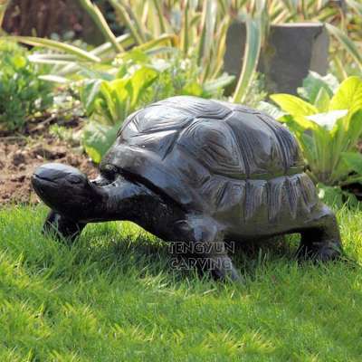 Grass land decor copper cast bronze tortoise garden ornament