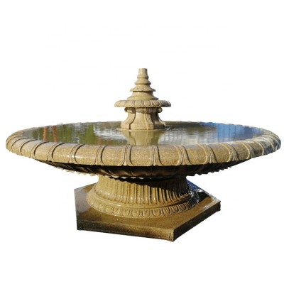 Outdoor garden decor carving stone fountain sculpture for sale