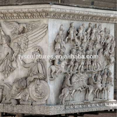 classic western style antique stone marble figure angel statue relief for outdoor building decoration