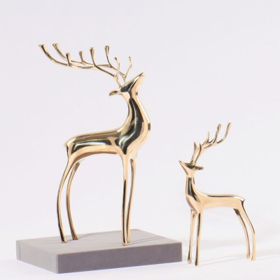 Hot sale fiberglass sculpture small resin deer