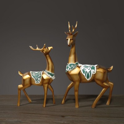 High quality desktop decoration little fiberglass deer statue