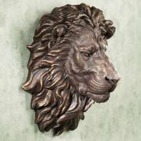 Directly Factory bronze lion head sculpture for outdoor decoration