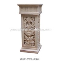 Hot sale decorative modern stone square column marble pillar interior design