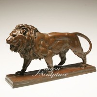 Christian decoration metal sculpture large bronze lions statue