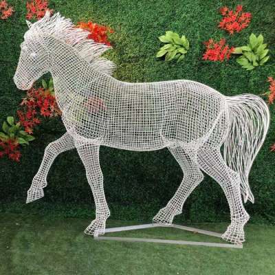 New design metal iron horse statue ornaments