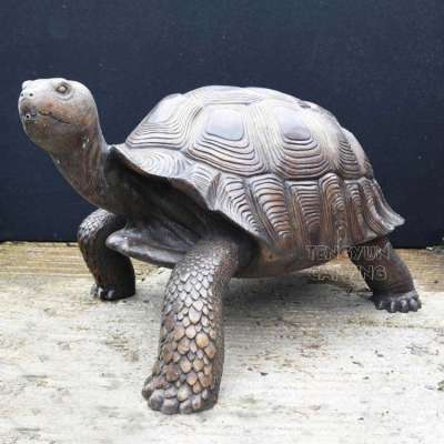 Life size garden tortoise bronze water fountain for sale